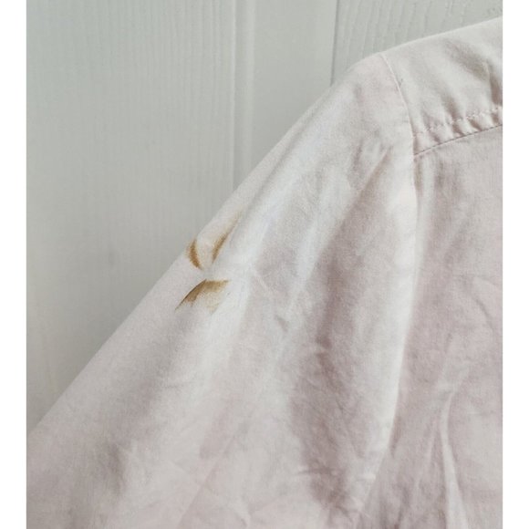 Ann Taylor Women's Long Sleeve Button Up Career Blouse Top Solid Pink Size 10 - Picture 6 of 11